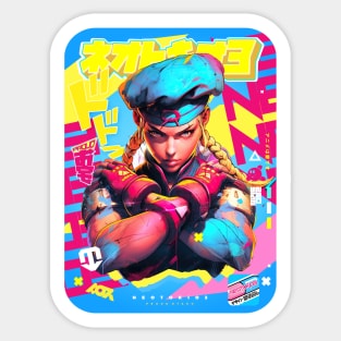 STREET FIGHTER | 🔵🔴 CAMMY WINS 🔵🔴 MISSION COMPLETE 🔵🔴 OFF TO FIND MY NEXT TARGET Sticker